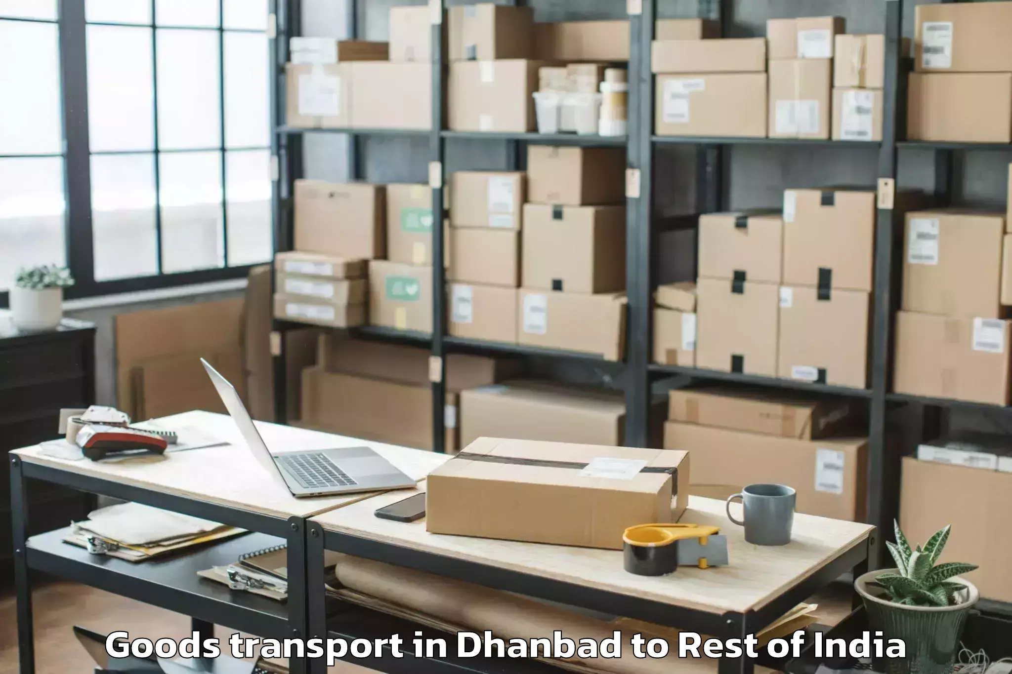 Book Dhanbad to Mutharam Goods Transport